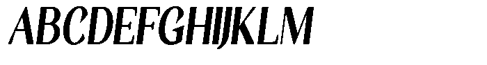 Gafisah Round Black Condensed Slant Font UPPERCASE