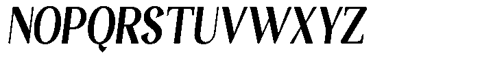 Gafisah Round Black Condensed Slant Font UPPERCASE