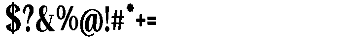 Gafisah Round Black Condensed Font OTHER CHARS