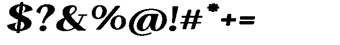 Gafisah Round Black Expanded Slant Font OTHER CHARS