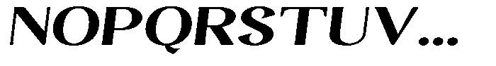 Gafisah Round Black Expanded Slant Font UPPERCASE