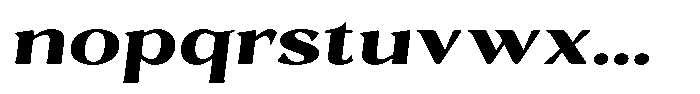 Gafisah Round Black Expanded Slant Font LOWERCASE