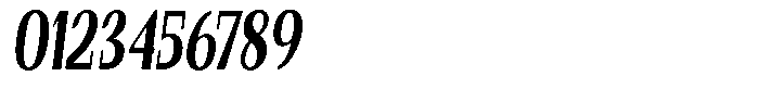 Gafisah Round Black Extra Condensed Slant Font OTHER CHARS