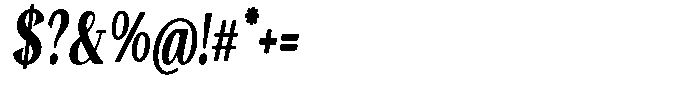 Gafisah Round Black Extra Condensed Slant Font OTHER CHARS