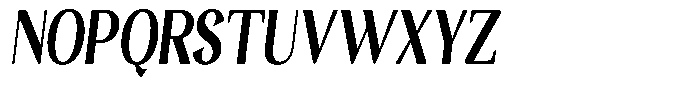 Gafisah Round Black Extra Condensed Slant Font UPPERCASE