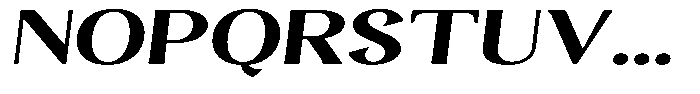 Gafisah Round Black Extra Expanded Slant Font UPPERCASE