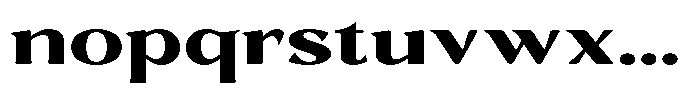 Gafisah Round Black Extra Expanded Font LOWERCASE
