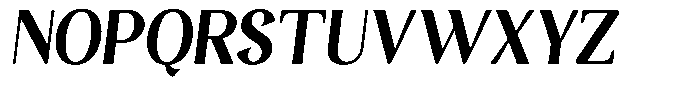 Gafisah Round Black Semi Condensed Slant Font UPPERCASE