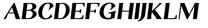 Gafisah Round Black Semi Expanded Slant Font UPPERCASE