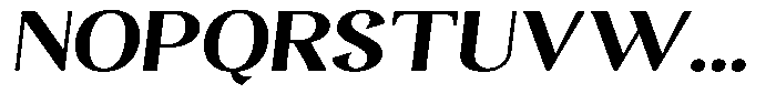 Gafisah Round Black Semi Expanded Slant Font UPPERCASE