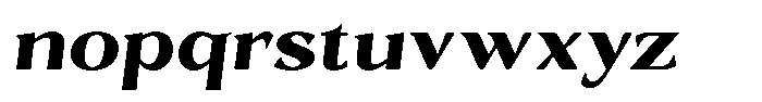 Gafisah Round Black Semi Expanded Slant Font LOWERCASE
