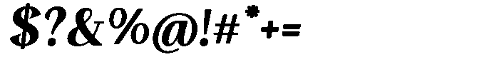 Gafisah Round Black Slant Font OTHER CHARS