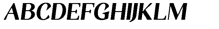 Gafisah Round Black Slant Font UPPERCASE