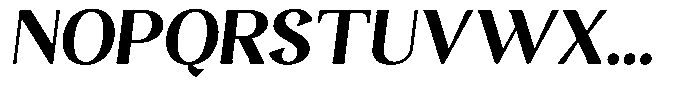 Gafisah Round Black Slant Font UPPERCASE