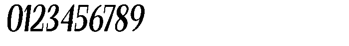 Gafisah Round Bold Condensed Slant Font OTHER CHARS