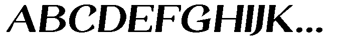 Gafisah Round Bold Expanded Slant Font UPPERCASE