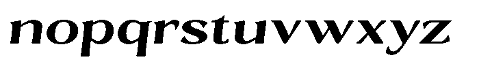 Gafisah Round Bold Expanded Slant Font LOWERCASE