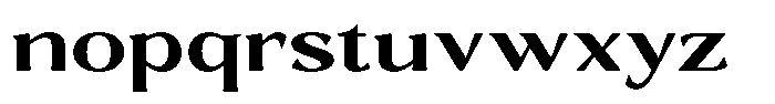 Gafisah Round Bold Expanded Font LOWERCASE