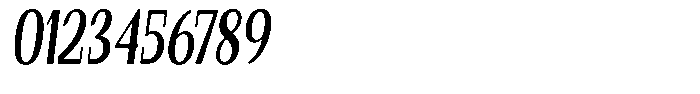 Gafisah Round Bold Extra Condensed Slant Font OTHER CHARS