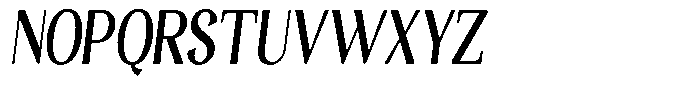 Gafisah Round Bold Extra Condensed Slant Font UPPERCASE