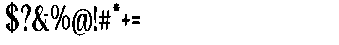 Gafisah Round Bold Extra Condensed Font OTHER CHARS
