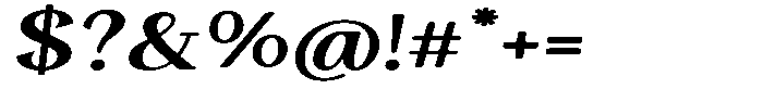 Gafisah Round Bold Extra Expanded Slant Font OTHER CHARS