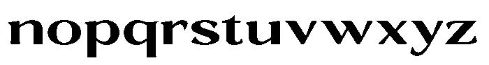 Gafisah Round Bold Extra Expanded Font LOWERCASE