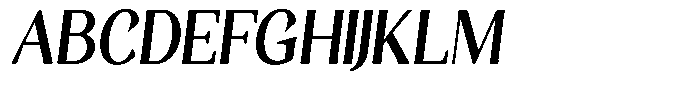 Gafisah Round Bold Semi Condensed Slant Font UPPERCASE