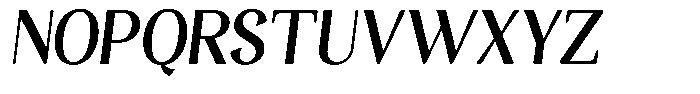 Gafisah Round Bold Semi Condensed Slant Font UPPERCASE