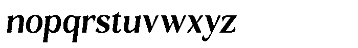 Gafisah Round Bold Semi Condensed Slant Font LOWERCASE