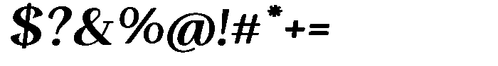 Gafisah Round Bold Semi Expanded Slant Font OTHER CHARS