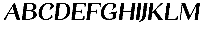 Gafisah Round Bold Semi Expanded Slant Font UPPERCASE