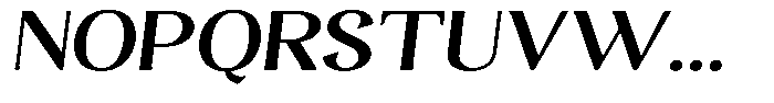 Gafisah Round Bold Semi Expanded Slant Font UPPERCASE