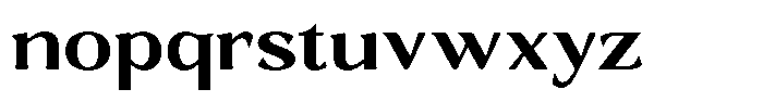 Gafisah Round Bold Semi Expanded Font LOWERCASE