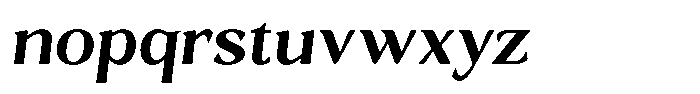 Gafisah Round Bold Slant Font LOWERCASE