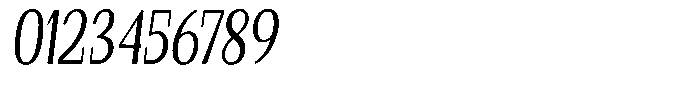 Gafisah Round Condensed Slant Font OTHER CHARS