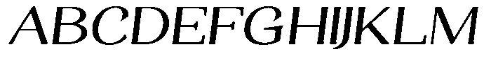 Gafisah Round Expanded Slant Font UPPERCASE