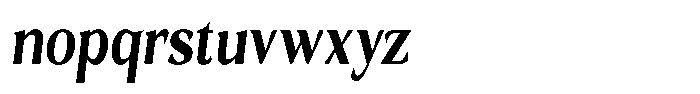 Gafisah Round Extra Bold Condensed Slant Font LOWERCASE