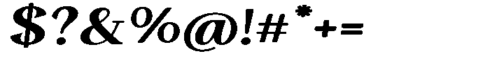 Gafisah Round Extra Bold Expanded Slant Font OTHER CHARS