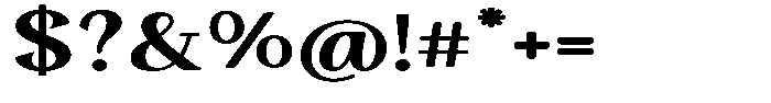 Gafisah Round Extra Bold Extra Expanded Font OTHER CHARS