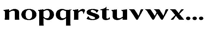 Gafisah Round Extra Bold Extra Expanded Font LOWERCASE