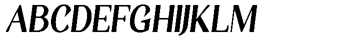 Gafisah Round Extra Bold Semi Condensed Slant Font UPPERCASE