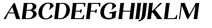 Gafisah Round Extra Bold Semi Expanded Slant Font UPPERCASE