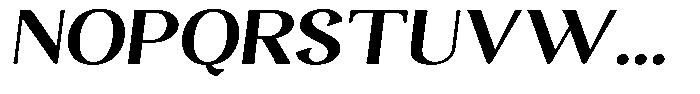 Gafisah Round Extra Bold Semi Expanded Slant Font UPPERCASE