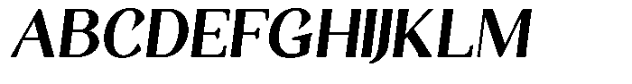 Gafisah Round Extra Bold Slant Font UPPERCASE
