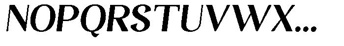 Gafisah Round Extra Bold Slant Font UPPERCASE