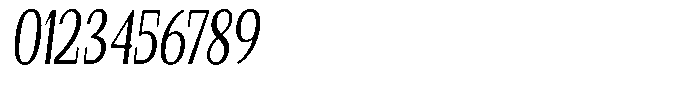 Gafisah Round Extra Condensed Slant Font OTHER CHARS