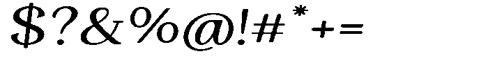 Gafisah Round Extra Expanded Slant Font OTHER CHARS