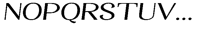Gafisah Round Extra Expanded Slant Font UPPERCASE