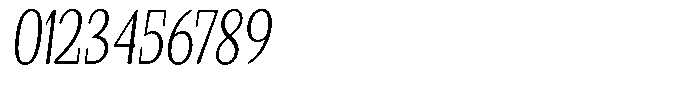 Gafisah Round Extra Light Condensed Slant Font OTHER CHARS